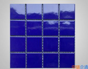 深蓝色 73 73泳池马赛克 7307 泳池水瓷砖