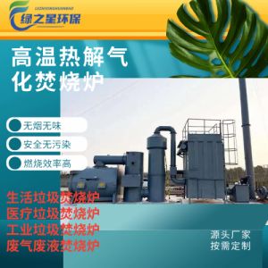厂家直销内蒙古地区大型垃圾焚烧炉 高温热解气化炉 达标排放 可定制