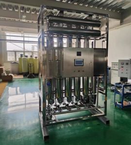 冠宇化工生产用水制备 列管5效蒸馏水机 水质高 能耗低 节水