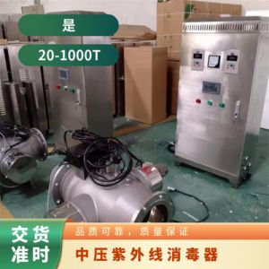 冠宇环保中压紫外线灭菌器管道式杀菌设备占地面积小可加工定制