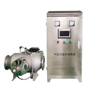鑫冠宇4KW中压紫外线消毒器去除泳池水中的余氯氨氮