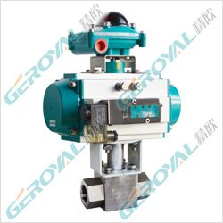 内螺纹气动高压球阀