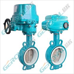 电动四氟密封蝶阀