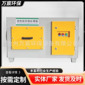 活性炭风机一体机废气吸附箱工业废气漆雾净化二级处理器环保设备