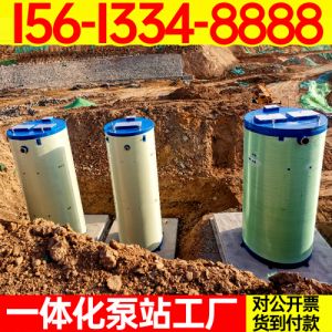 一体化泵站生产 工厂废水处理预制式一体泵站   一体化雨水泵站